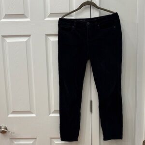 J. Crew toothpick velvet jeans in navy
